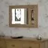 Mobel Oak Rectangular Wall Mirror - Lacquered