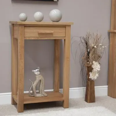 Mobel Oak Small Console Table - Lacquered image