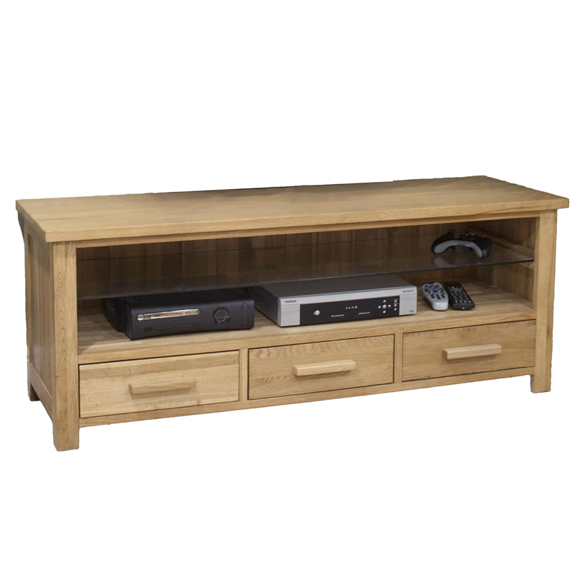 Mobel Oak Small TV Unit - Oak