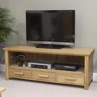 Mobel Oak Small TV Unit - Oak