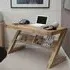 Mobel Oak Z Style Office Desk - Lacquered