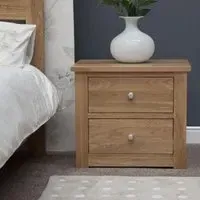 Oakley Medium Bedside Cabinet - Oak