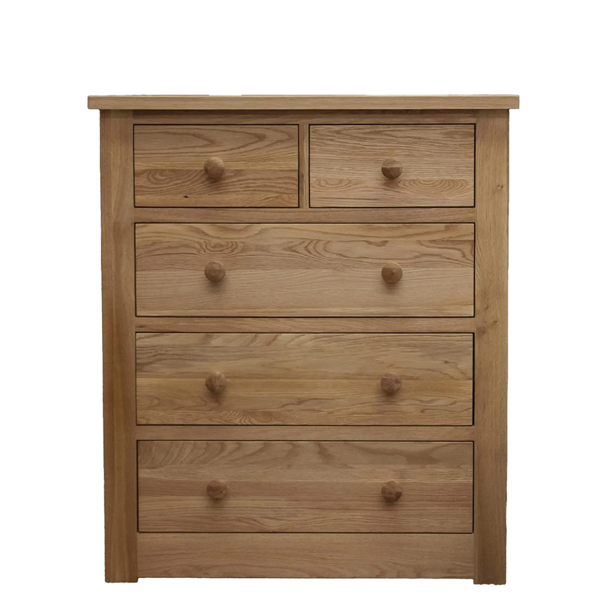 Oakley Oak 3+2 Drawer Chest - Oak