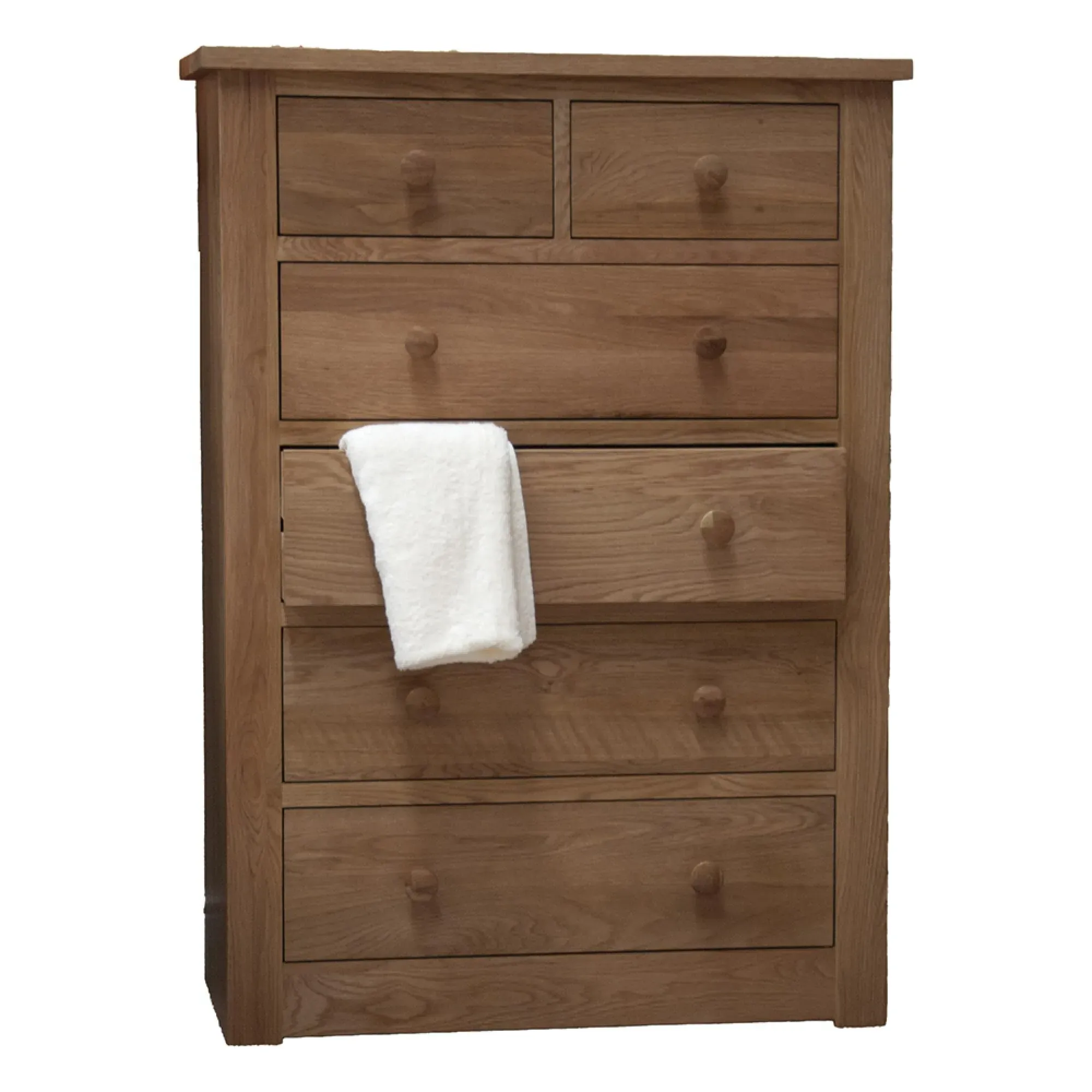 Oakley Oak 4+2 Drawer Chest - Lacquered