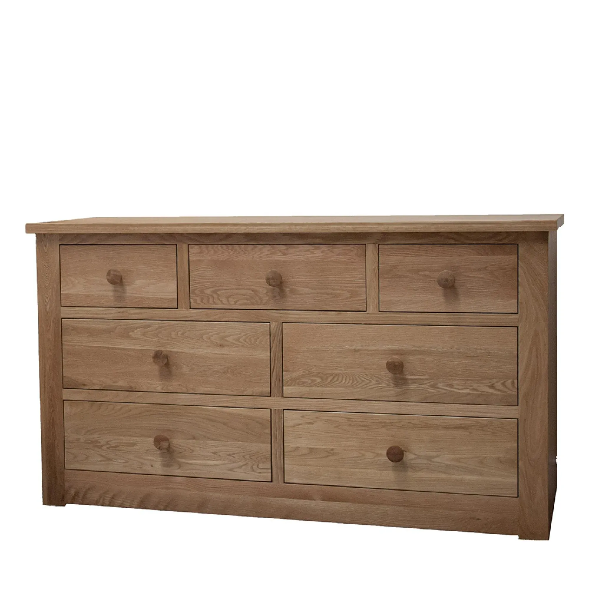 Oakley Oak 4+3 Drawer Chest - Lacquered