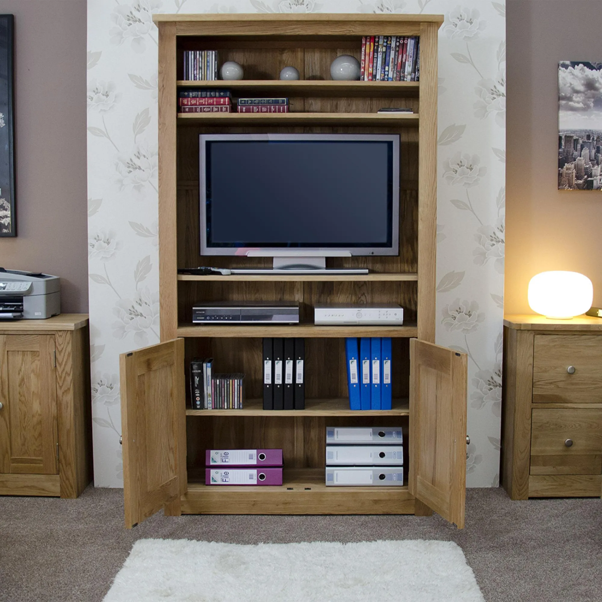 Oakley Oak Bookcase - Lacquered