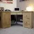 Oakley Oak Corner Computer Desk - Lacquered