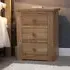 Oakley Oak Large Bedside Cabinet - Lacquered