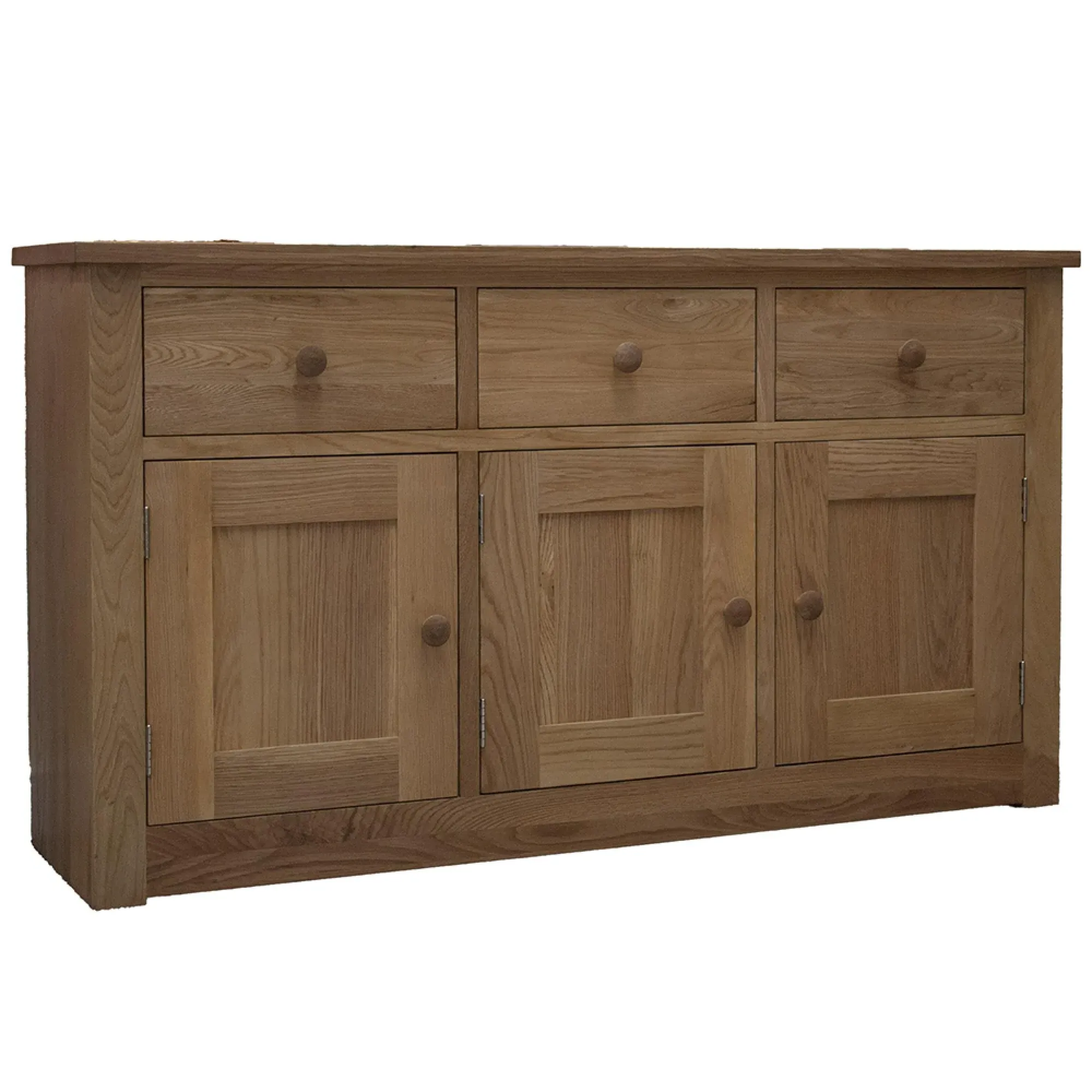 Oakley Oak Large Wide Sideboard - Lacquered