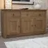 Oakley Oak Large Wide Sideboard - Lacquered