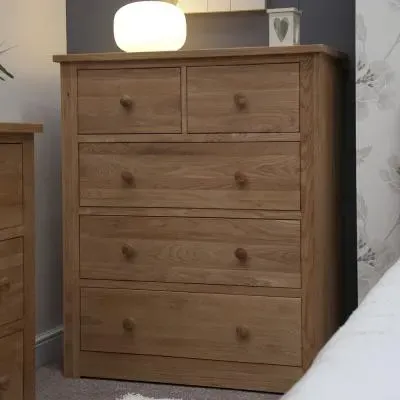 Oakley Wide Chest of Drawers - Oak image