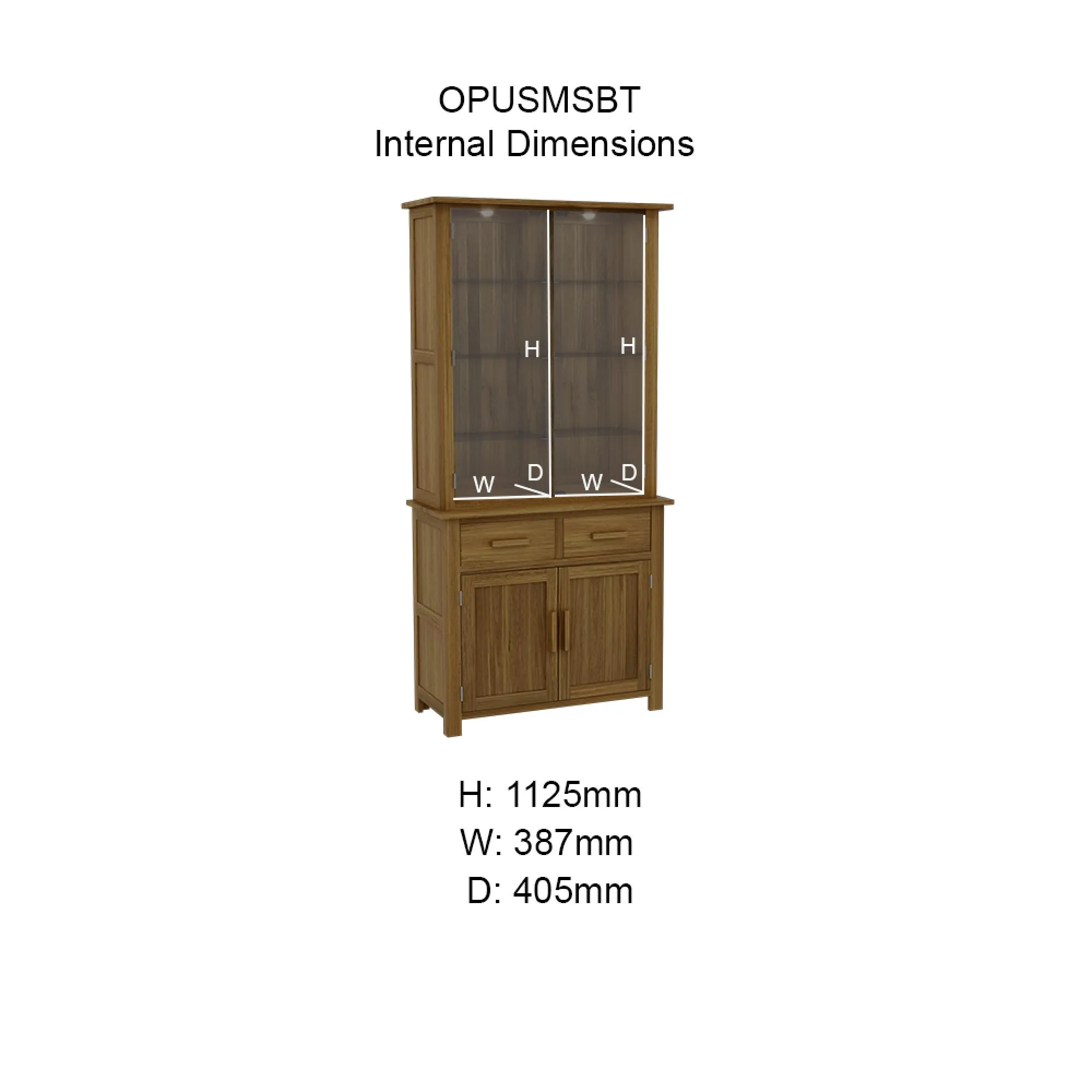 Opus Oak Medium Dresser - Lacquered