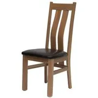 Patrick Dining Chair - Dark Brown, Oak