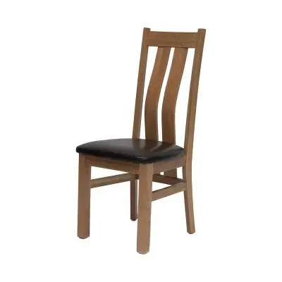 Patrick Dining Chair - Dark Brown, Oak image