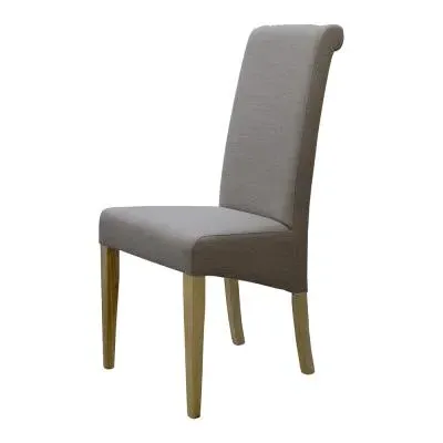 Roma Dining Chair Set of 2 - Beige, Fabric image