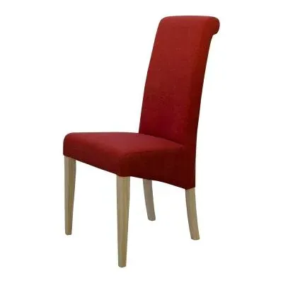 Roma Dining Chair Set of 2 - Chilli, Fabric