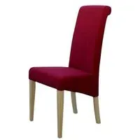 Roma Dining Chair Set of 2 - Lipstick, Fabric