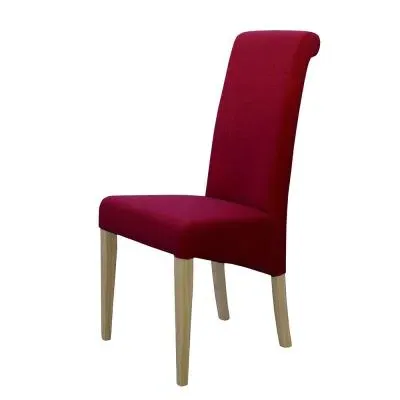 Roma Dining Chair Set of 2 - Lipstick, Fabric