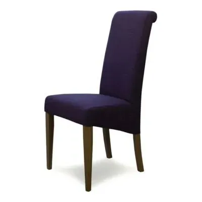 Roma Dining Chair Set of 2 - Purple, Fabric