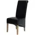 Ronald Dining Chair Set of 2 - Black, Bonded Leather