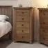 Rutland 5 Drawer Narrow Chest - Oak