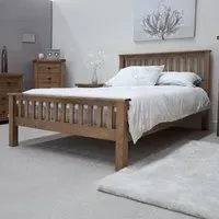 Rutland Bed Frame - Lacquered, Oak