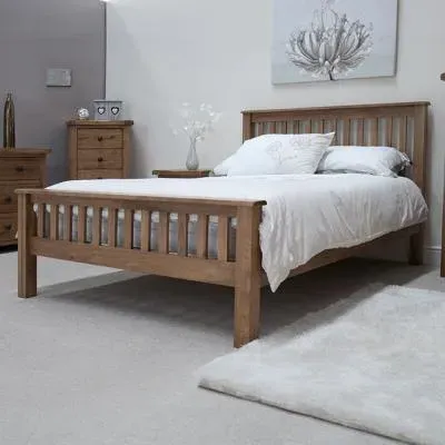 Rutland Bed Frame - Lacquered, Oak image