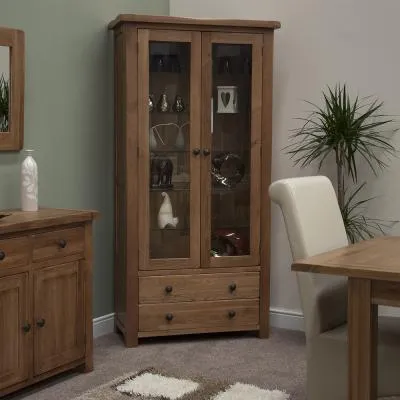 Rutland Glass Display Cabinet - Oak image