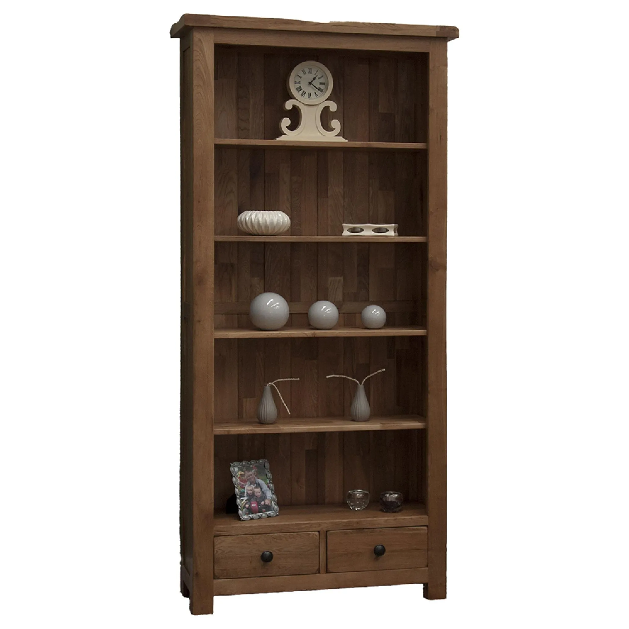 Rutland Large Bookcase - Oak