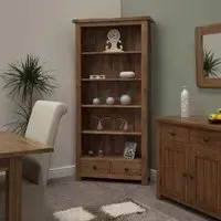 Rutland Large Bookcase - Oak