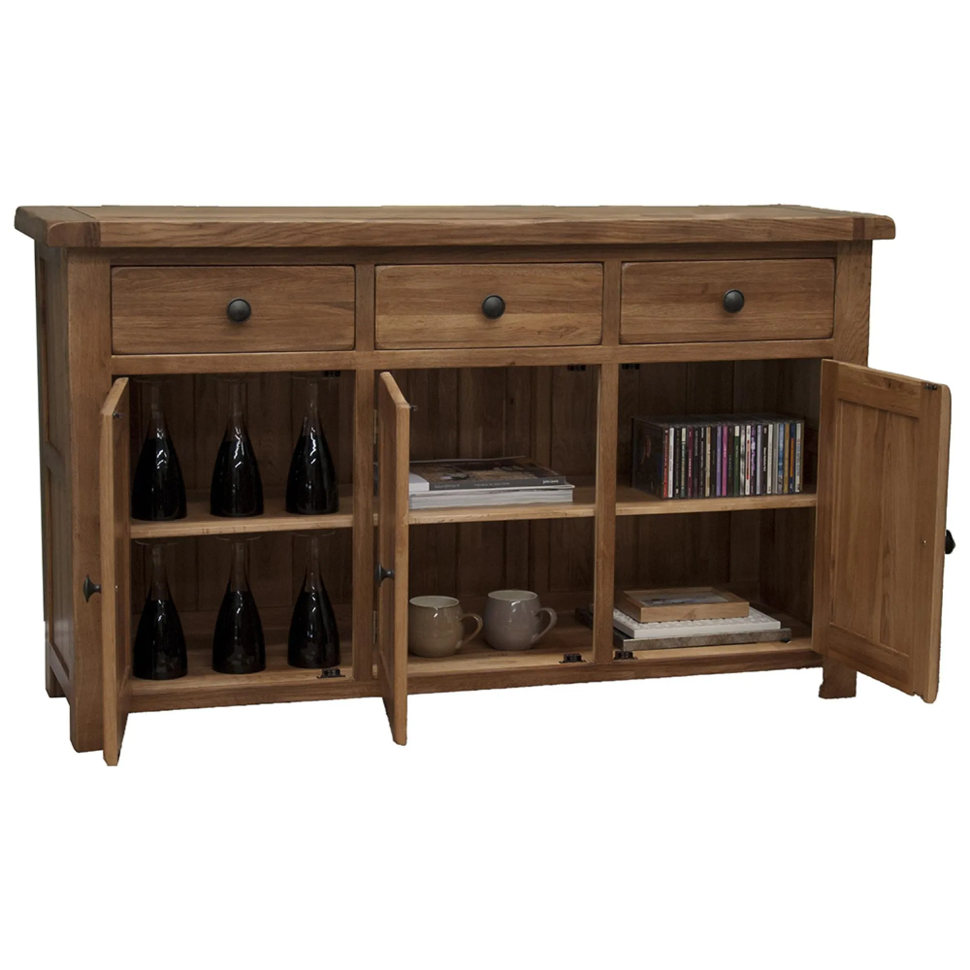 Rutland Large Sideboard - Lacquered, Oak