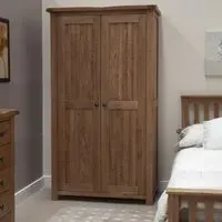 Rutland Oak 2 Door Wardrobe - Oak
