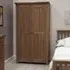 Rutland Oak 2 Door Wardrobe - Oak