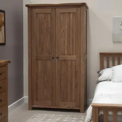 Rutland Oak 2 Door Wardrobe - Oak image