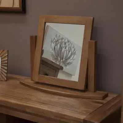 Rutland Oak Dressing Mirror - Lacquered image