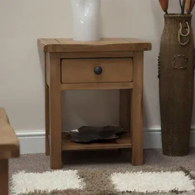 Rutland Oak Lamp Table - Lacquered