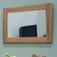 Rutland Oak Rectangular Wall Mirror - Lacquered
