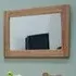 Rutland Oak Rectangular Wall Mirror - Lacquered