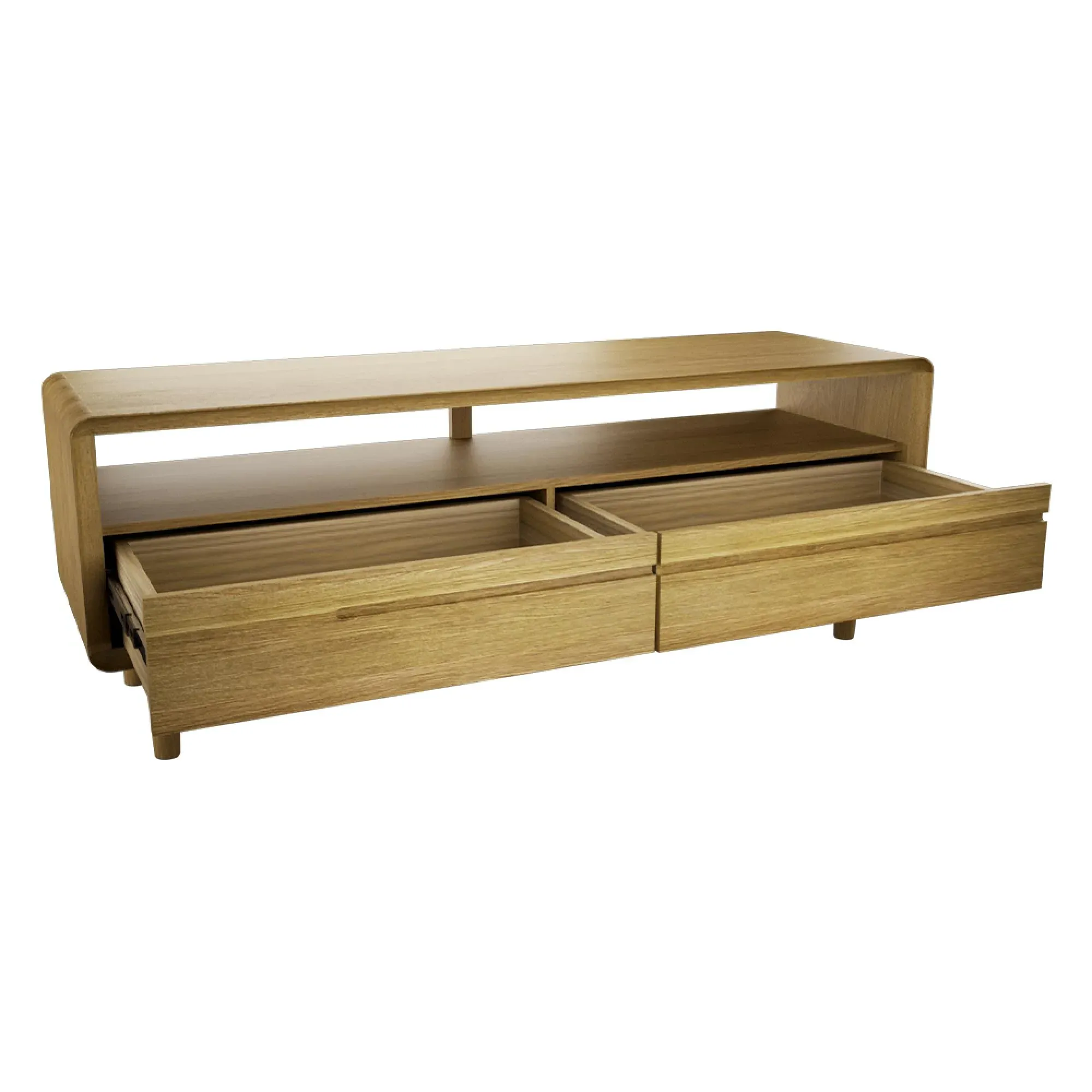 Scandic Oak Medium TV Unit - Lacquered