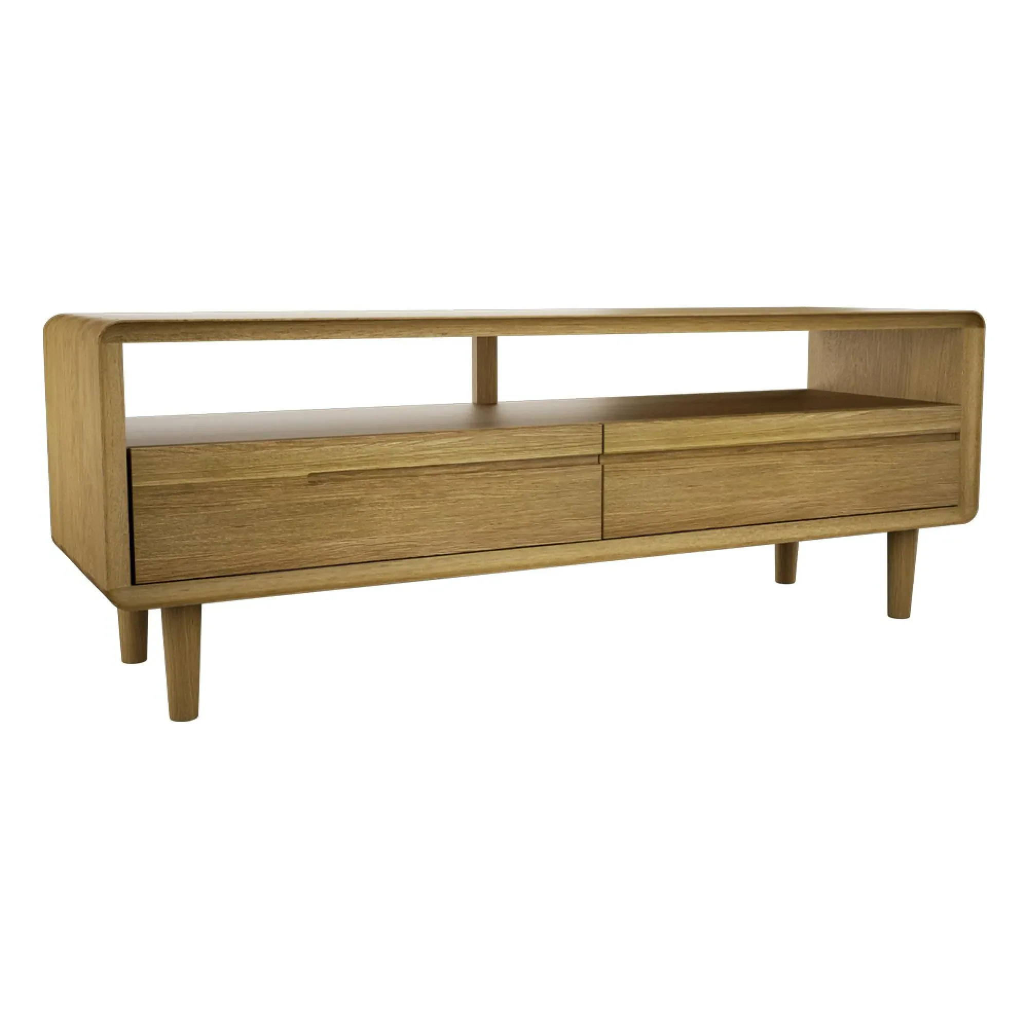 Scandic Oak Medium TV Unit - Lacquered