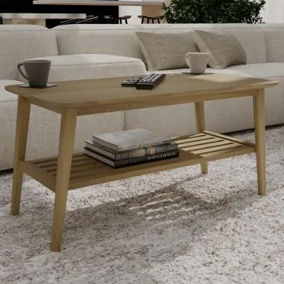 Scandic Oak Small Coffee Table - Lacquered
