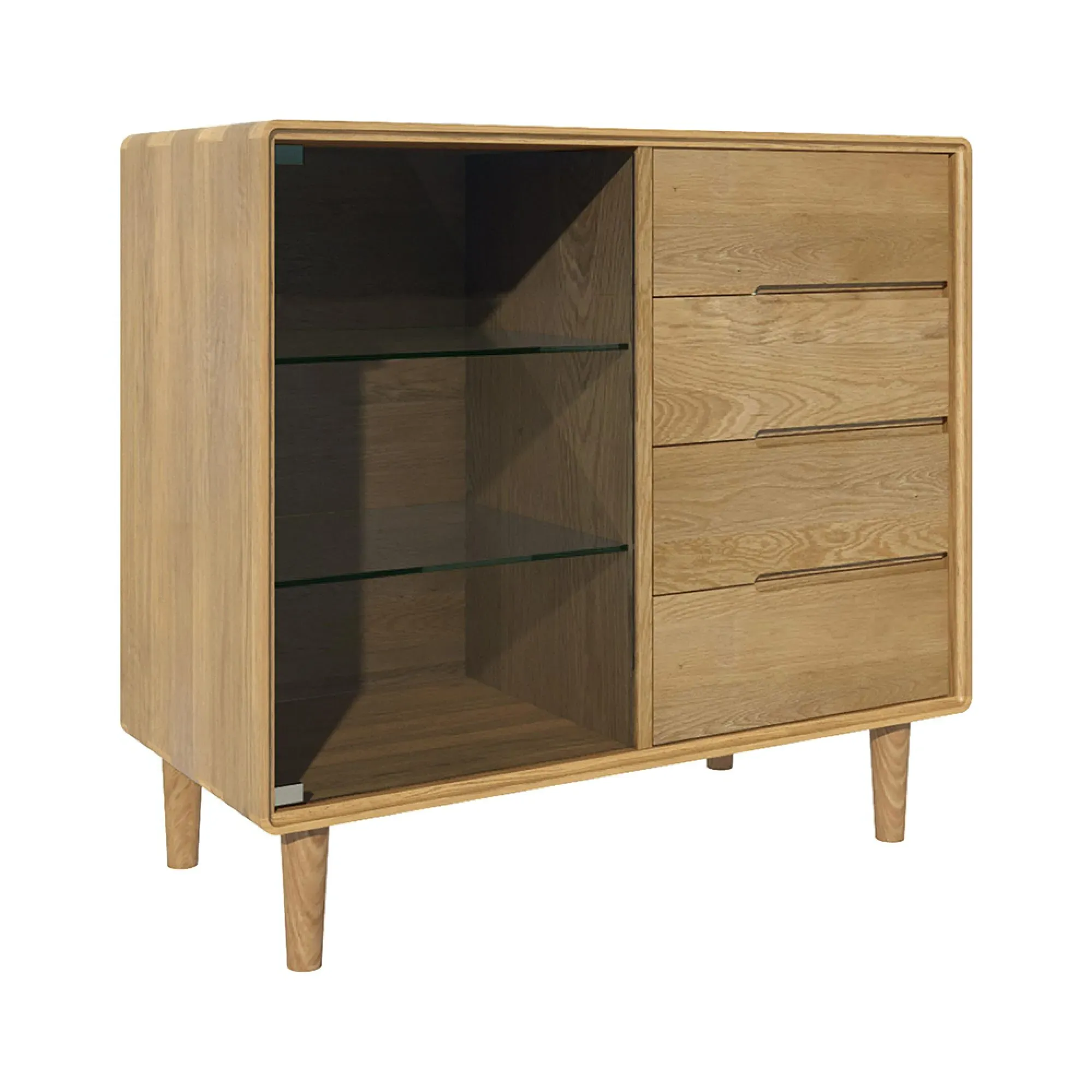 Scandic Oak Small Glazed Chest - Lacquered