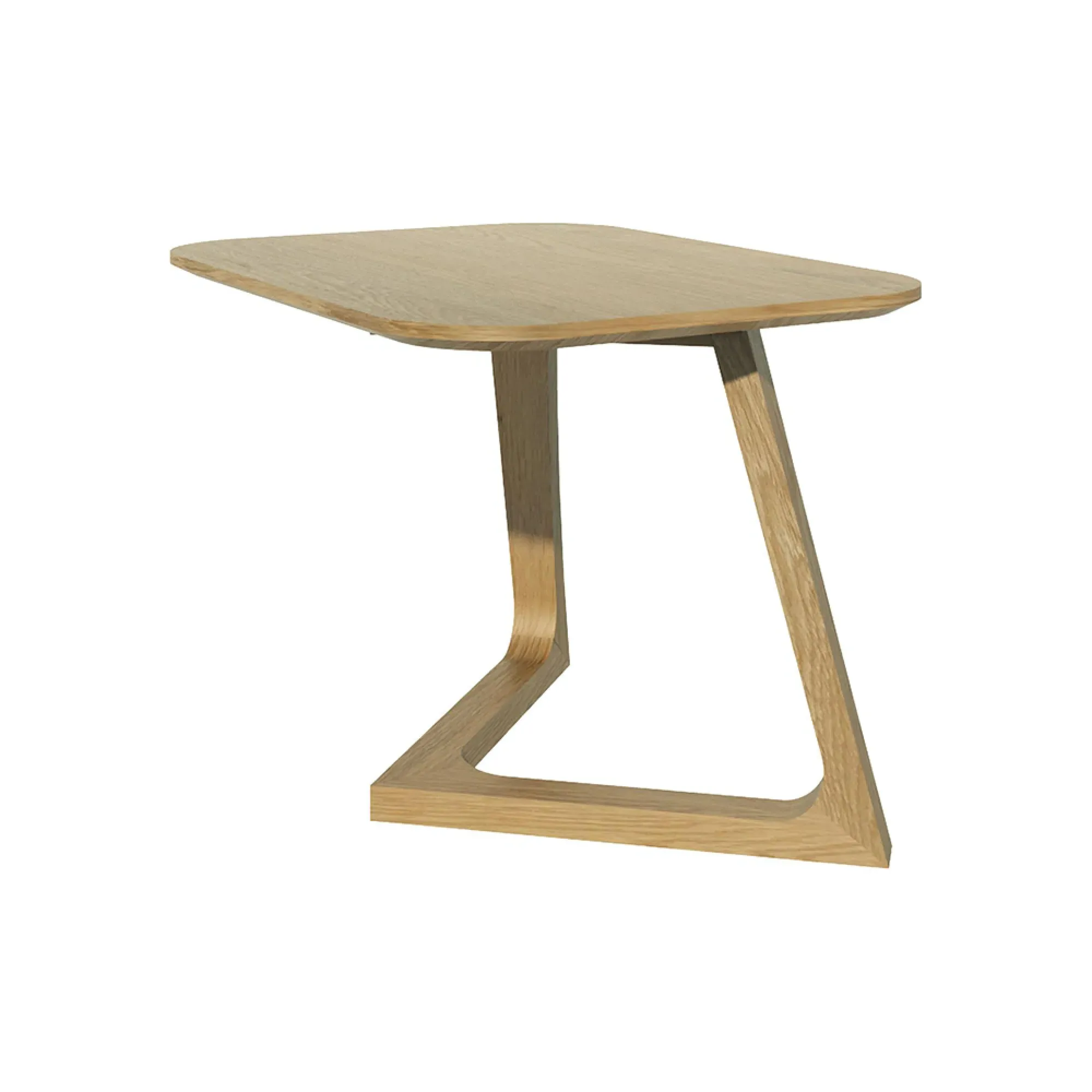 Scandic V Oak Small Lamp Table - Lacquered