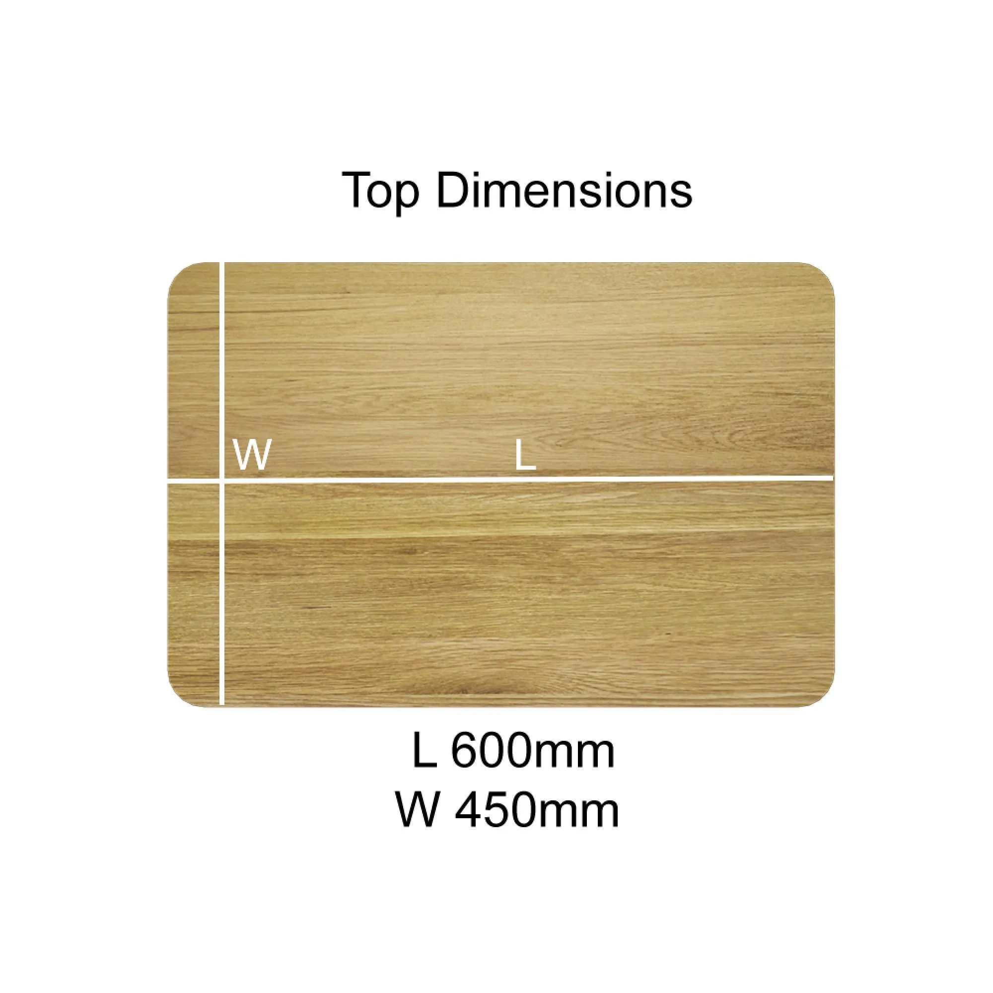 Scandic V Oak Small Lamp Table - Lacquered