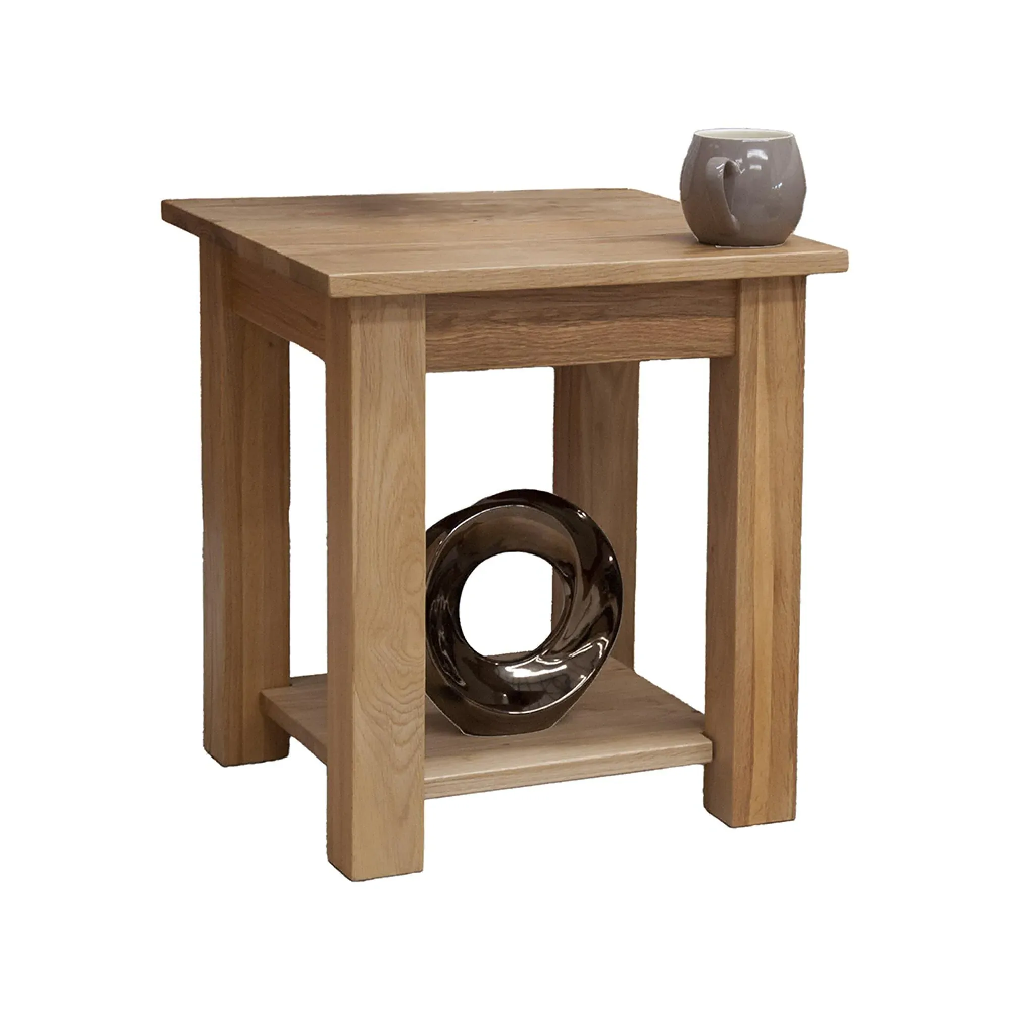 Studio Oak Lamp Table - Lacquered