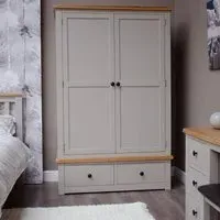 Sussex 2 Door 2 Drawer Wardrobe - Painted