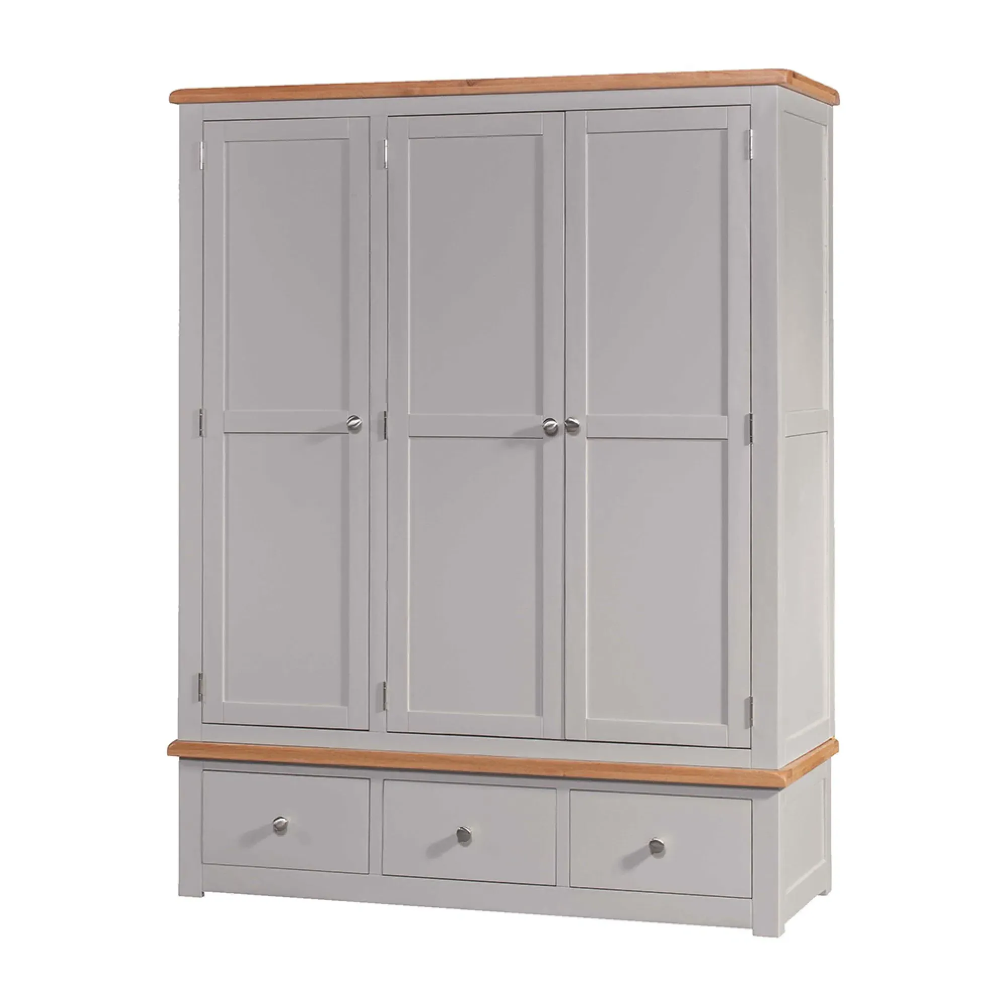 Sussex 3 Door 3 Drawer Wardrobe - Painted