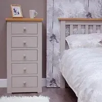 Sussex 5 Drawer Tallboy - Painted