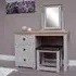 Sussex Single Pedestal Dressing Table with Stool - Painted