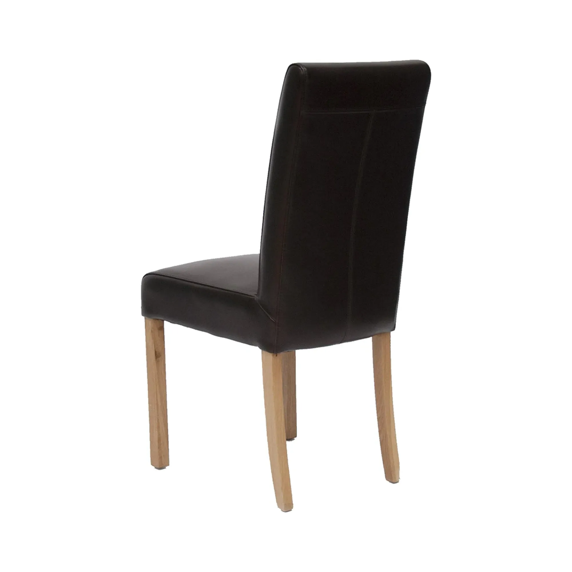 Tanner Dining Chair - Brown, Bycast Leather